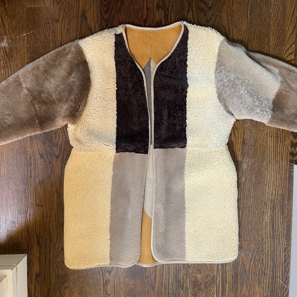 Milena Silvano Long Patchwork Jacket - image 2